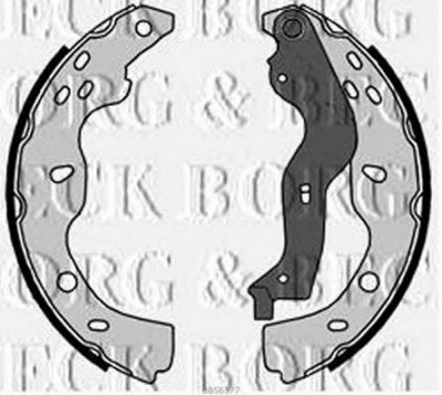 BORG & BECK bbs6377 -  Комплект тормозных колодок